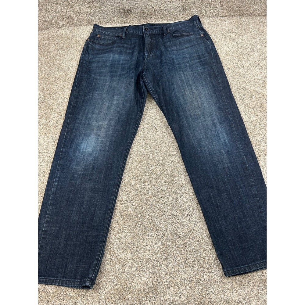 Lucky Brand 221 Original Straight Jeans Mens 40x32 Dark Wash Stretch Denim #0828